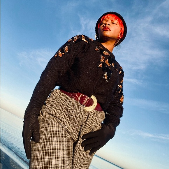 midnight blues Sweaters - Midnight Blues Sequin Sweater Size Medium